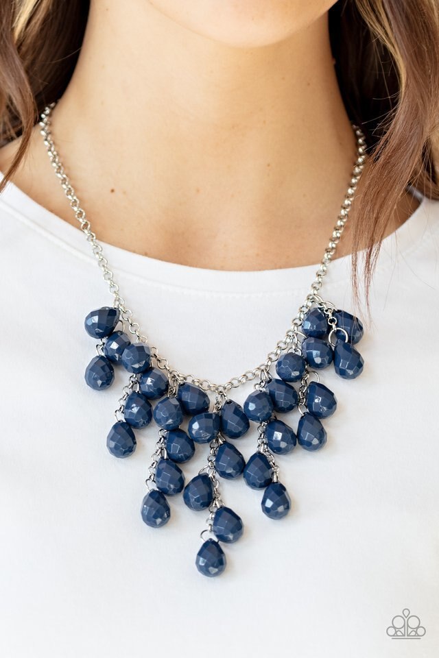 Paparazzi Necklace ~ Serenely Scattered - Blue
