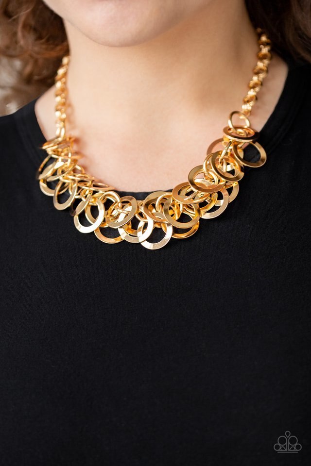 Paparazzi Necklace ~ Ringing In The Bling -Gold
