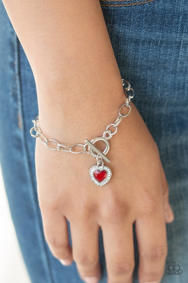 Paparazzi Bracelet ~ Going Steady - Red