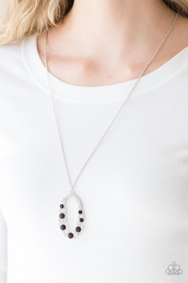 Paparazzi Necklace - Spotlight Social - Purple