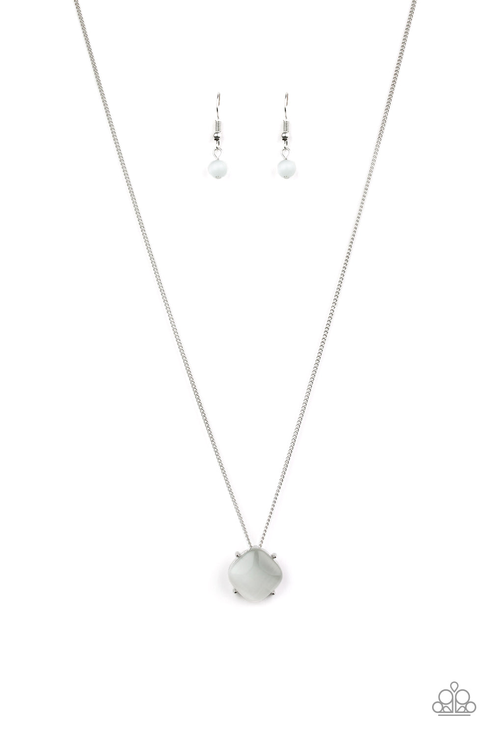 Paparazzi Necklace ~ You GLOW Girl - White