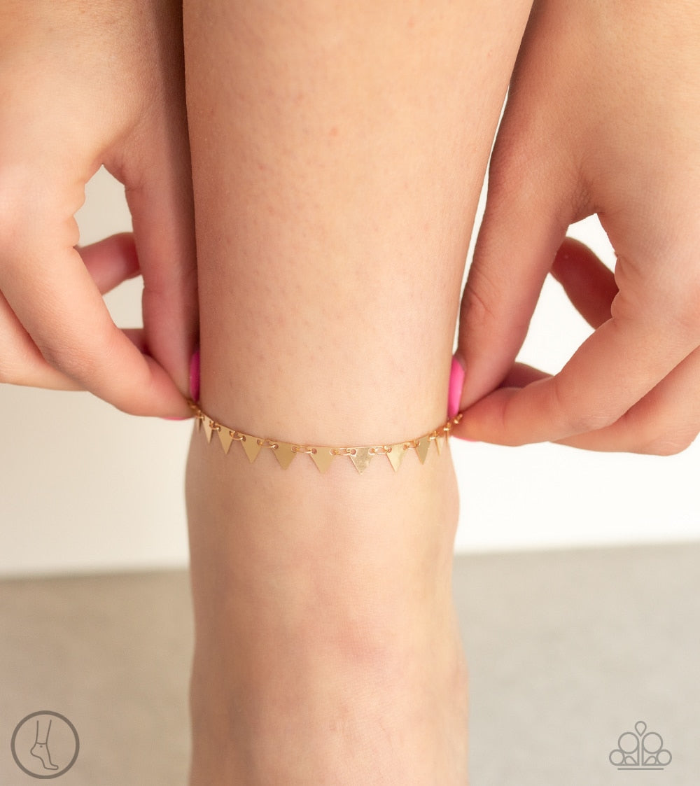 Paparazzi Anklet ~ Sand Shark - Gold