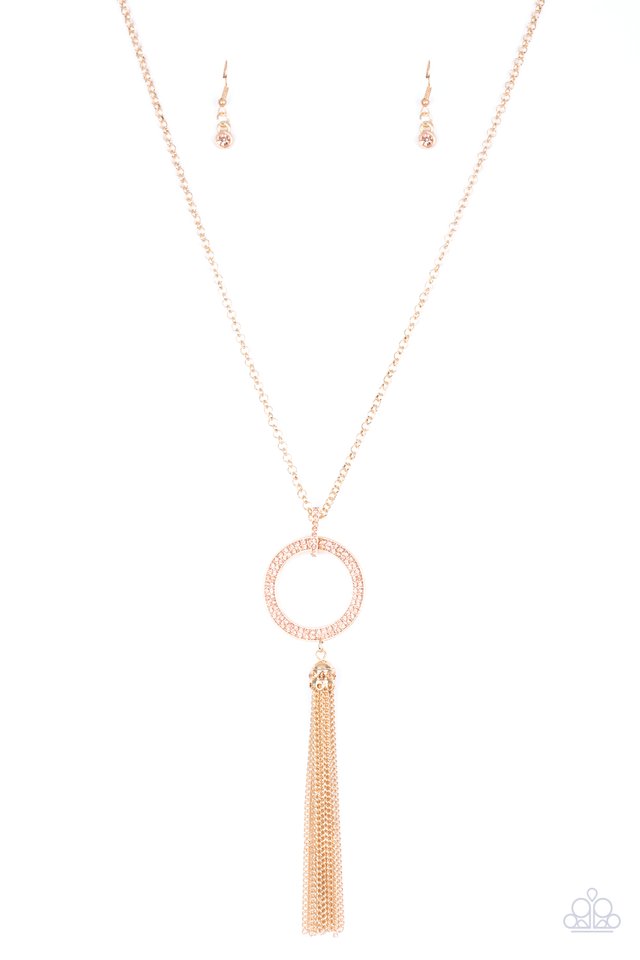 Straight To The Top - Gold - Paparazzi Necklace Image