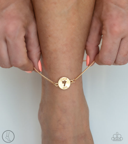 Paparazzi Anklet ~ Summer Shade - Gold