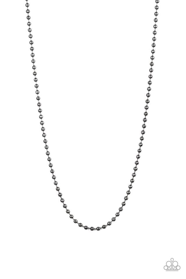 Men's Paparazzi Necklace ~ Cadet Casual - Black