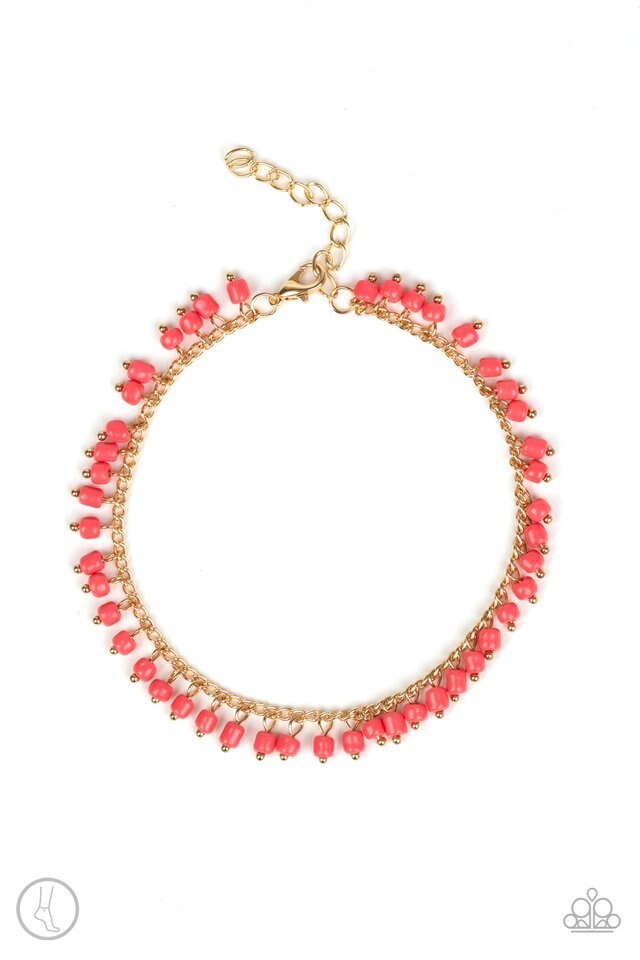 Paparazzi Anklet ~ Mermaid Mix - Orange