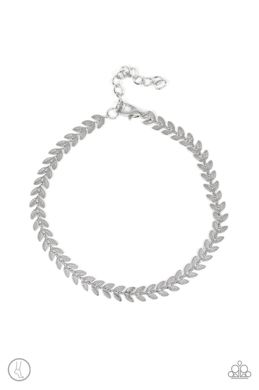 Paparazzi Anklet ~ West Coast Goddess - Silver