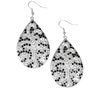 Paparazzi Earring ~ Hustle and Bustle - Black