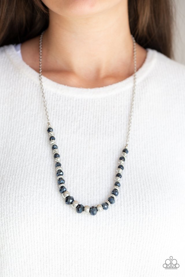 Paparazzi Necklace ~ Stratosphere Sparkle - Blue
