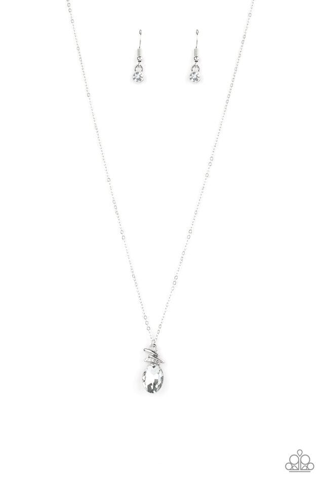 Paparazzi Necklace ~ Diamonds For Days - White