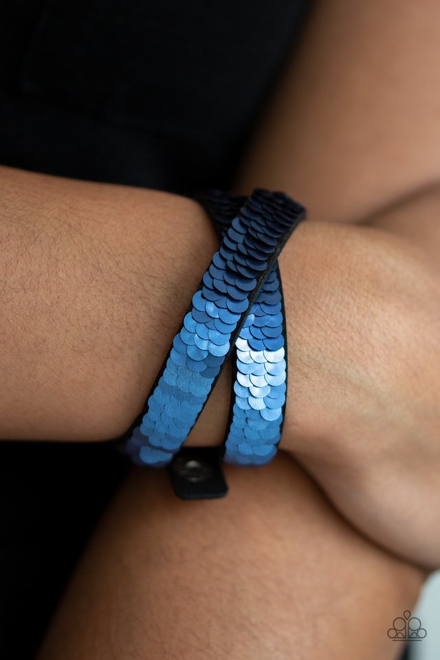 Paparazzi Bracelet ~ Under The SEQUINS - Purple