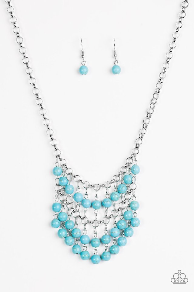 Paparazzi Necklace - Jurassic Park Party - Blue