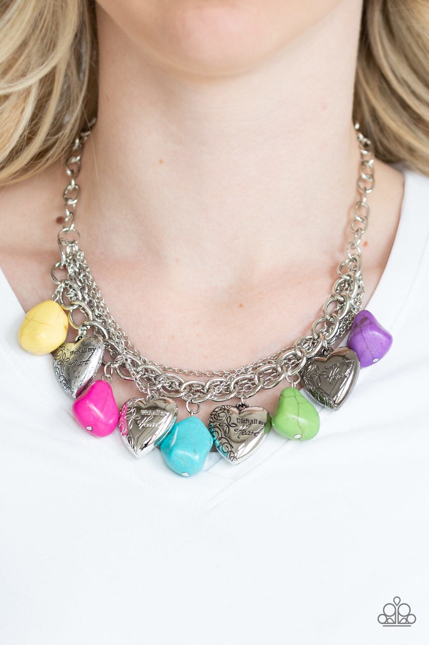 Paparazzi Necklace ~ Change Of Heart - Multi