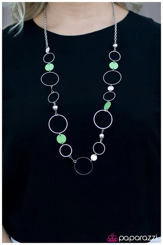 Paparazzi Necklace ~ Lets Hear It For The Girls - Green