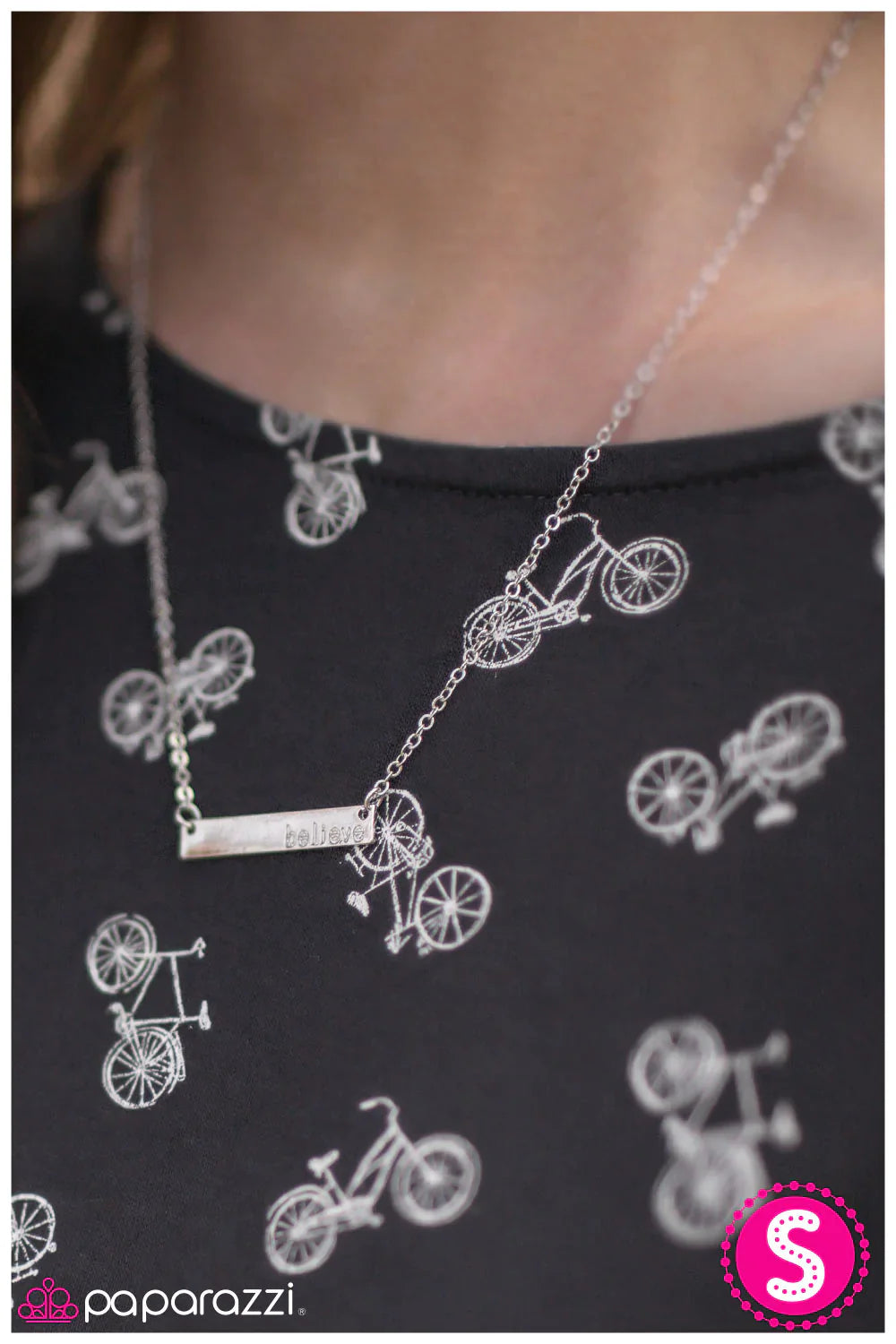 Paparazzi Necklace ~ Believe In Me  - Silver