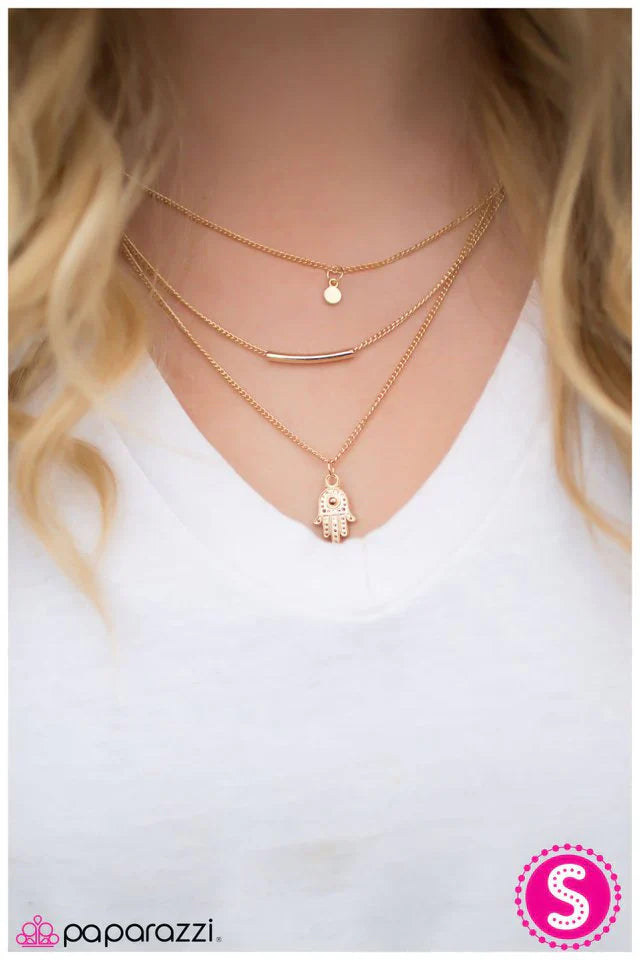 Paparazzi Necklace ~ Live Long and Prosper - Gold