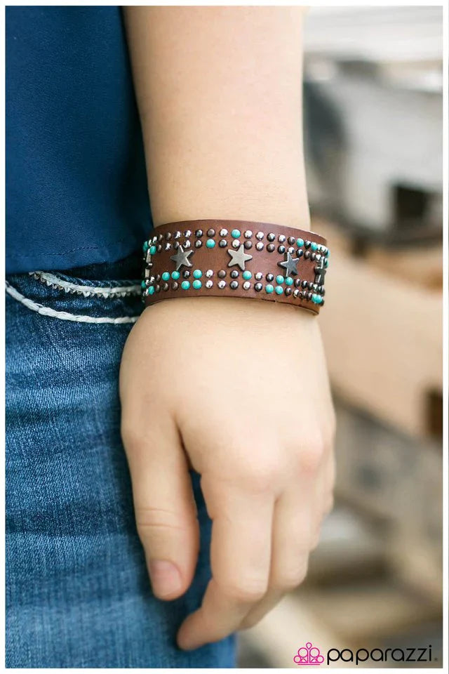 Paparazzi Bracelet ~ Giddy Up - Blue