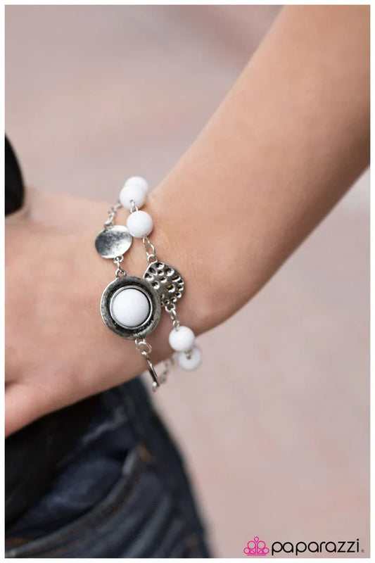 Paparazzi Bracelet ~ Journey West - White