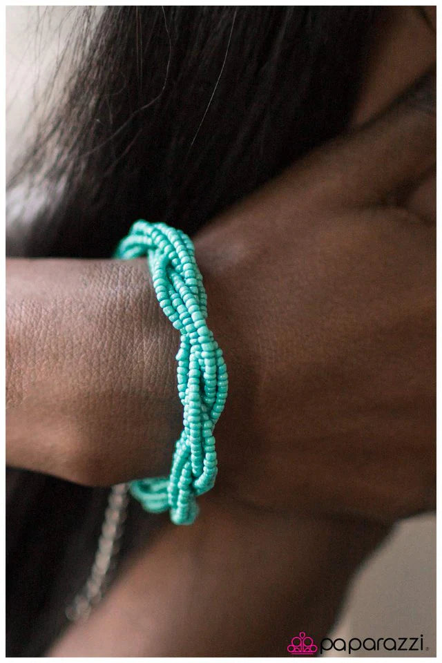 Paparazzi Bracelet ~ BEAD-iful Girls - Blue