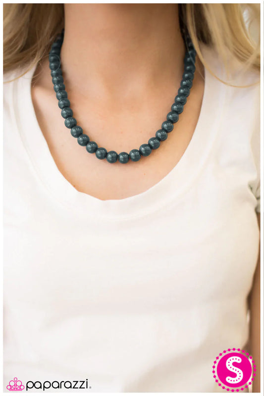 Paparazzi Necklace ~ Not Your Mamas Pearls -Blue