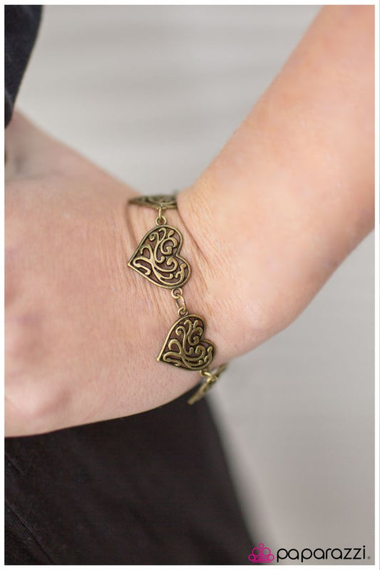 Paparazzi Bracelet ~ Trust Your Heart - Brass