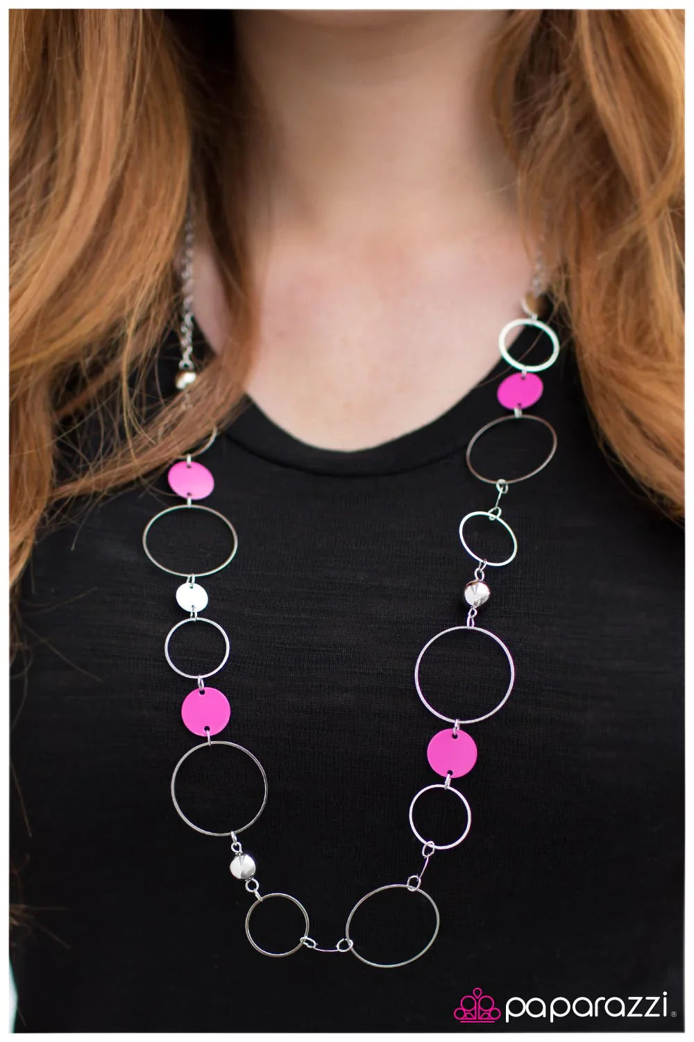 Paparazzi Necklace ~ Lets Hear It For The Girls - Pink