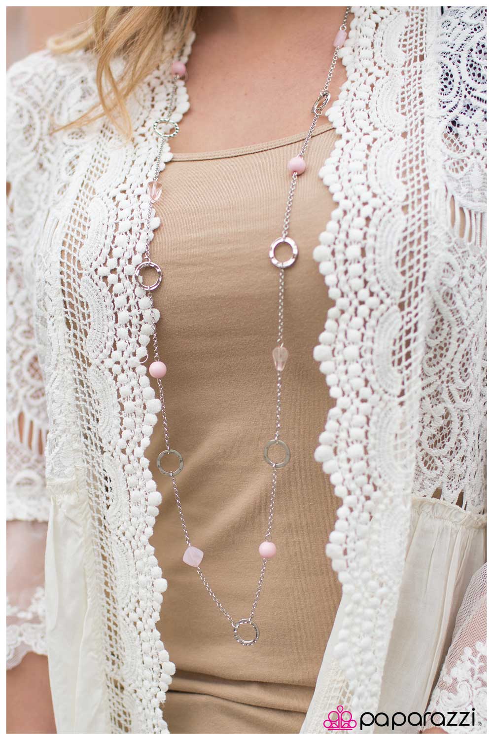 Paparazzi Necklace ~ Get Your Glow On - Pink