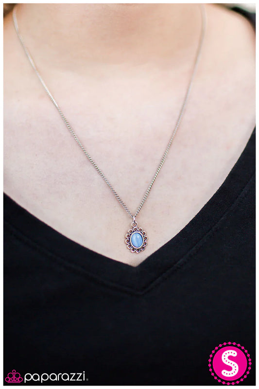 Paparazzi Necklace ~ Modest Of Them All - Blue