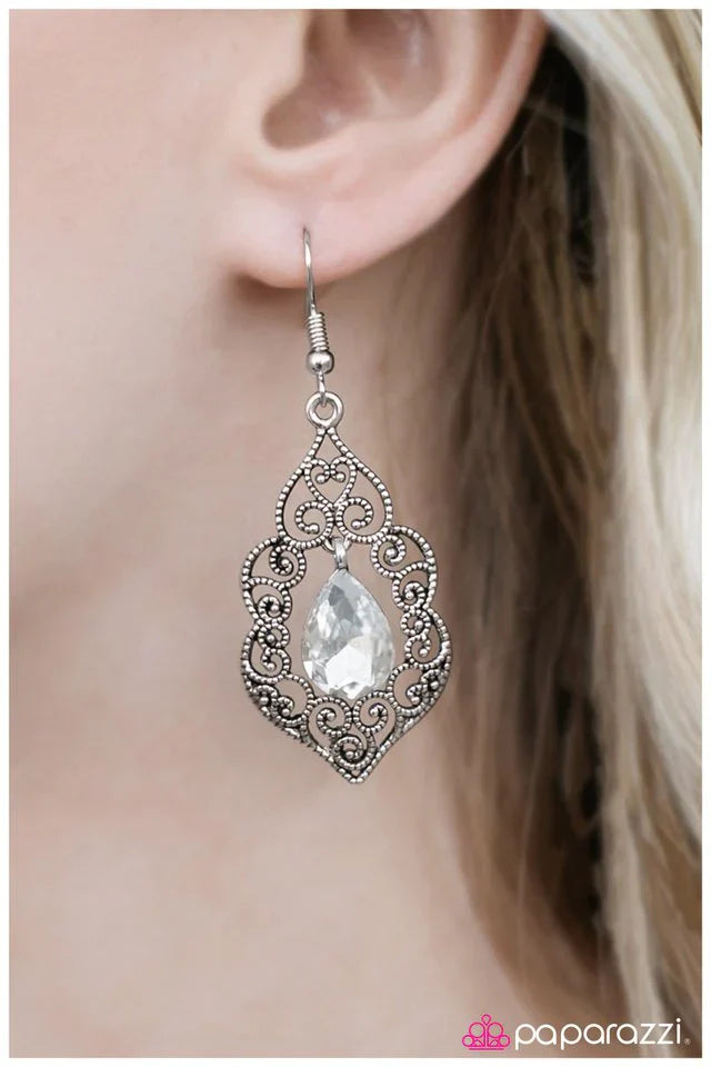 Paparazzi Earring ~ The Selection - White