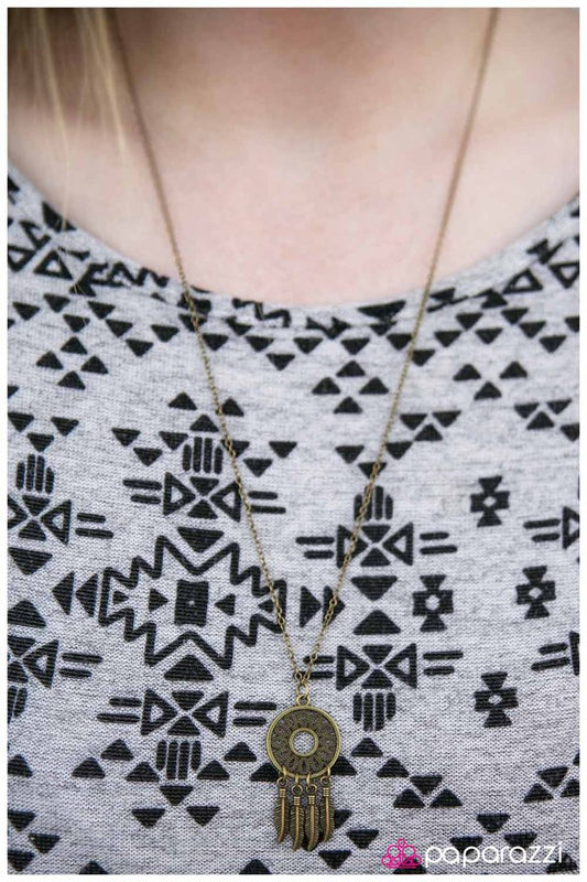Paparazzi Necklace ~ The Girl of Your Dreams - Brass