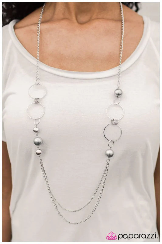 Paparazzi Necklace ~ Finish What You Started - Silver