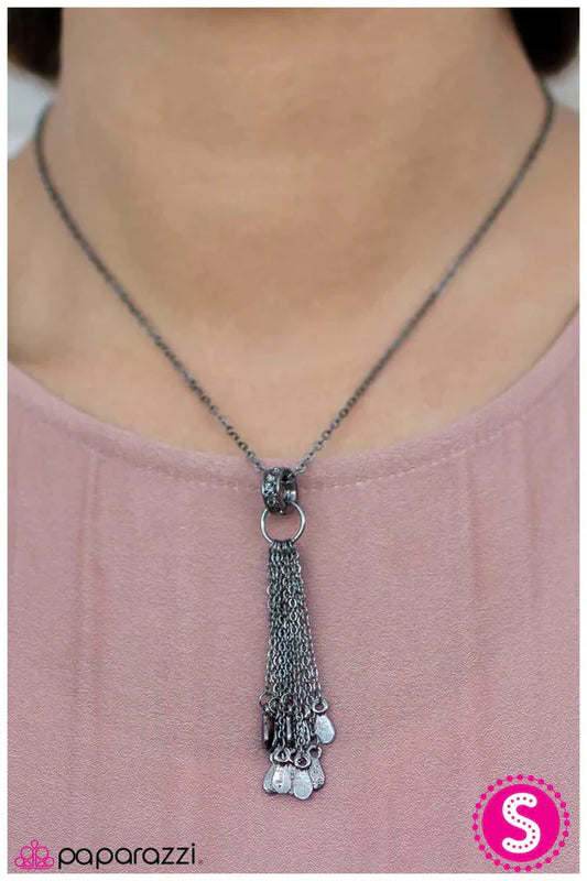 Paparazzi Necklace ~ Ill Cry If I Want To! - Black