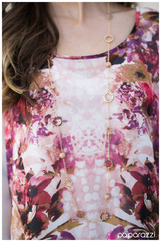 Paparazzi Necklace ~ Get Your Glow On - Gold