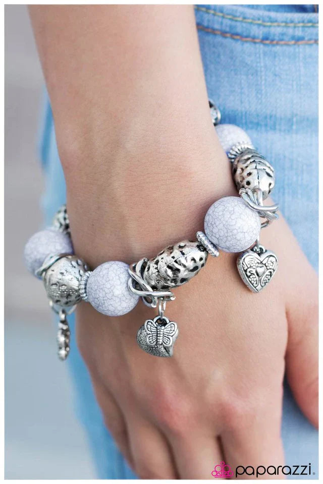Paparazzi Bracelet ~ Come To Think Of It... - White