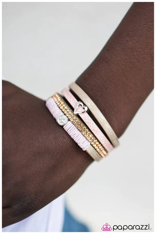 Paparazzi Bracelet ~ My Oh My - Pink