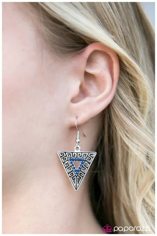 Paparazzi Earring ~ Age Of Discovery - Blue