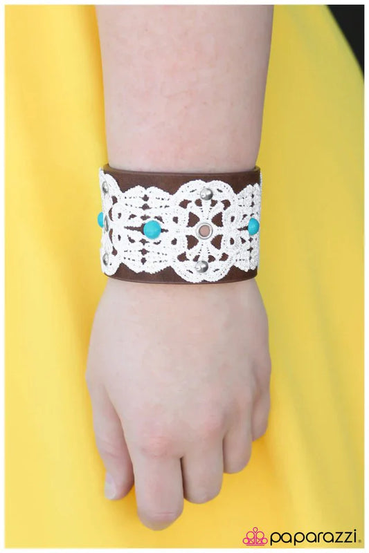 Paparazzi Bracelet ~ The Cowgirl Next Door - Blue