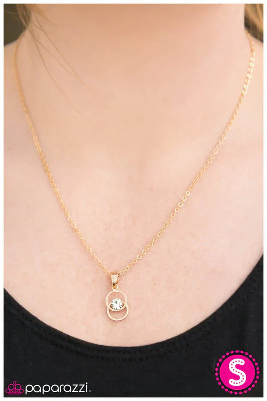 Paparazzi Necklace ~ Shes A Lady - Gold