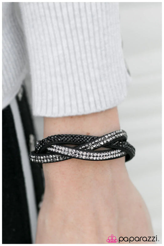 Paparazzi Bracelet ~ Haters Gonna Hate - Black