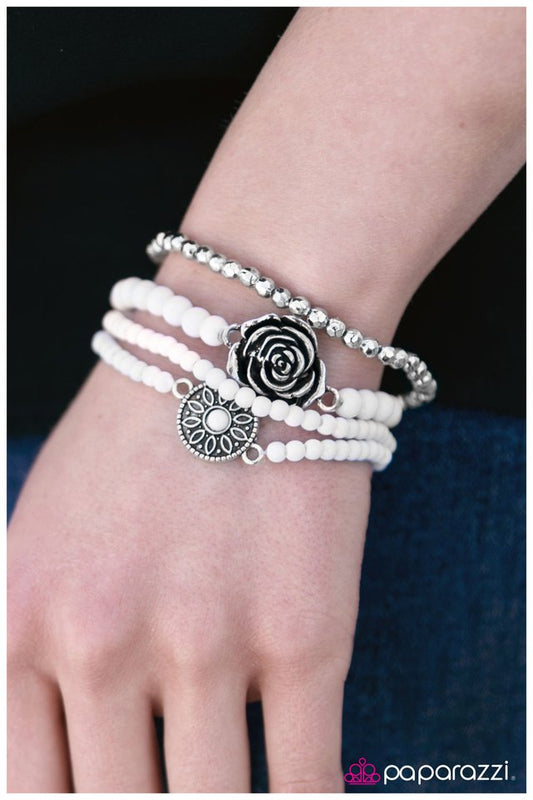 Paparazzi Bracelet ~ New Beginnings - White