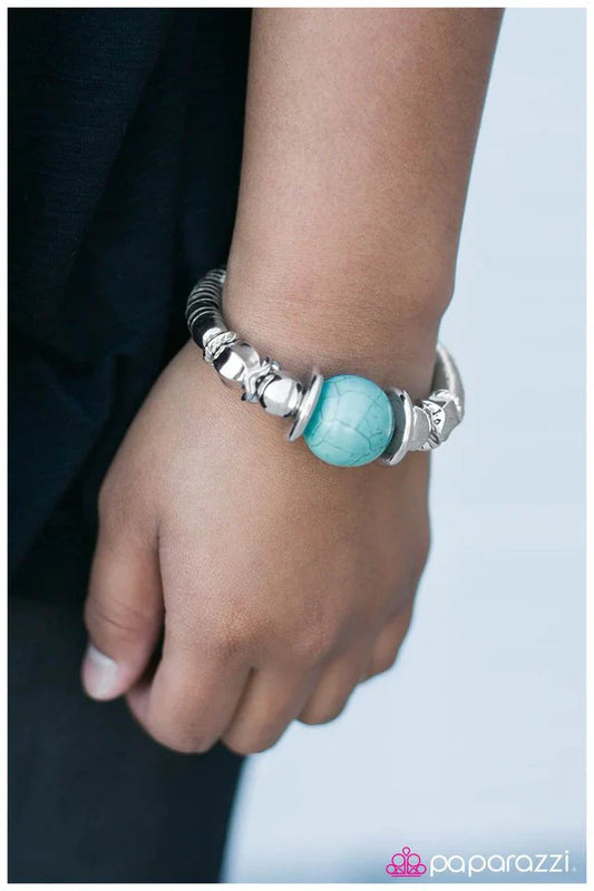 Paparazzi Bracelet ~ Brace Yourself - Blue