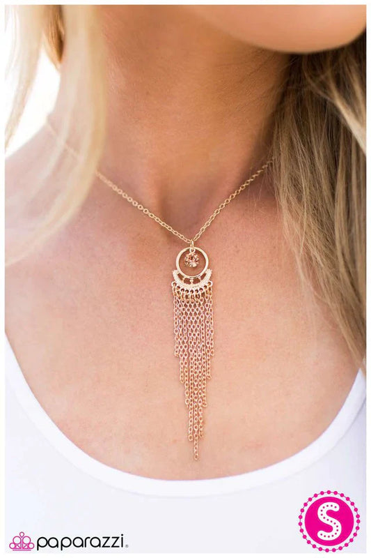 Paparazzi Necklace ~ Halleys Comet - Gold