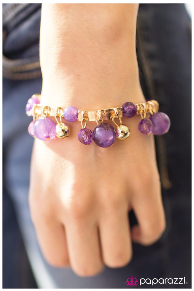 Paparazzi Bracelet ~ Never Say Never - Purple
