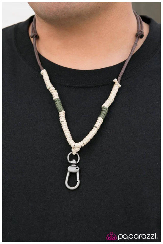 Paparazzi Necklace ~ Lost Boy - Brown