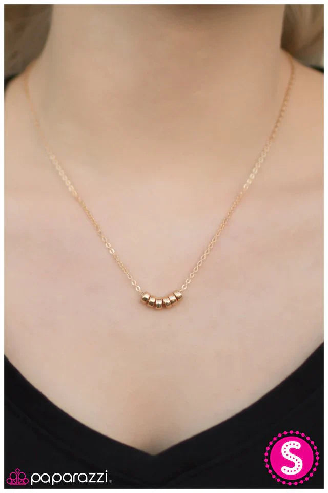 Paparazzi Necklace ~ Practical Magic - Gold