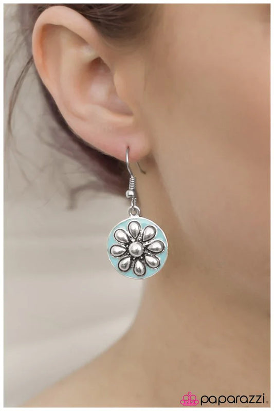 Paparazzi Earring ~ The Pep Squad - Blue