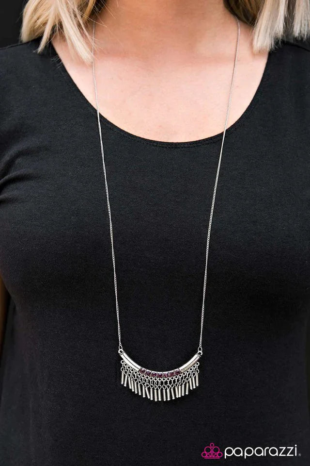 Paparazzi Necklace ~ Calling All Goddesses - Purple