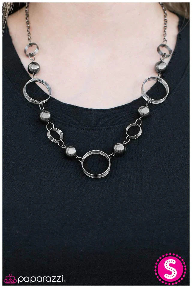 Paparazzi Necklace ~ By Comparison - Black
