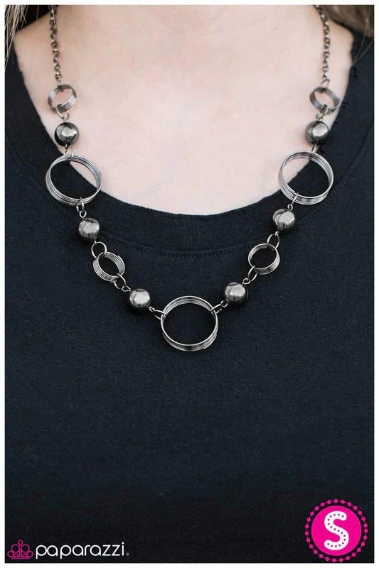 Paparazzi Necklace ~ By Comparison - Black