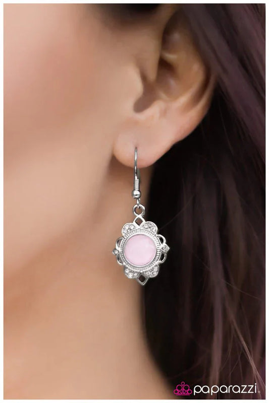 Paparazzi Earring ~ To BEAM Or Not To BEAM - Pink